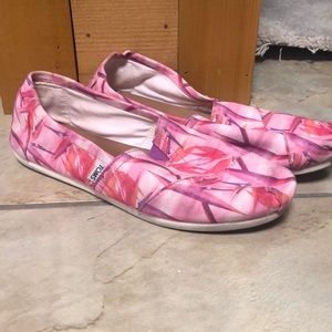 Hardly worn pink Toms